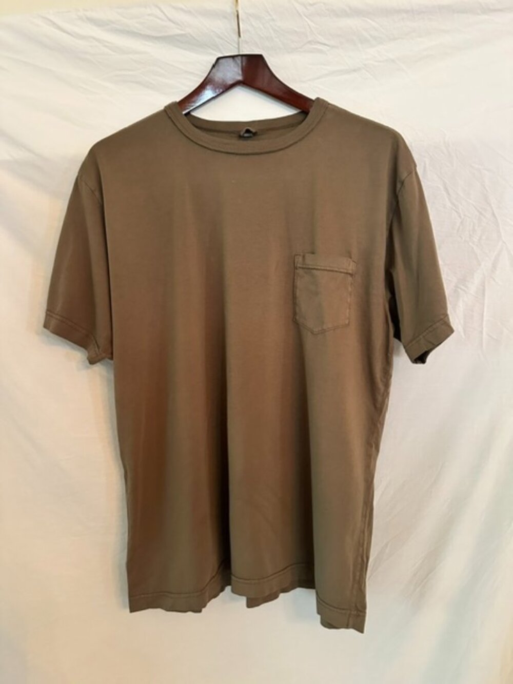 3sixteen Brown Heavyweight Garment Dyed Pocket T-Shirt Men's Large USA